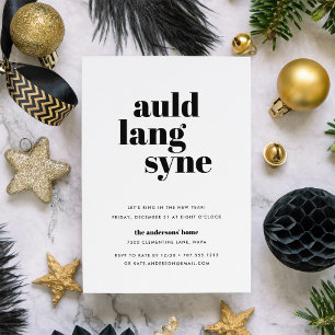Mod Wish New Year's Eve Party Invitation