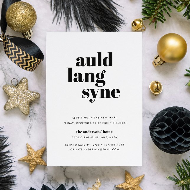 Mod Wish | New Year's Eve Party Invitation (Creator Uploaded)