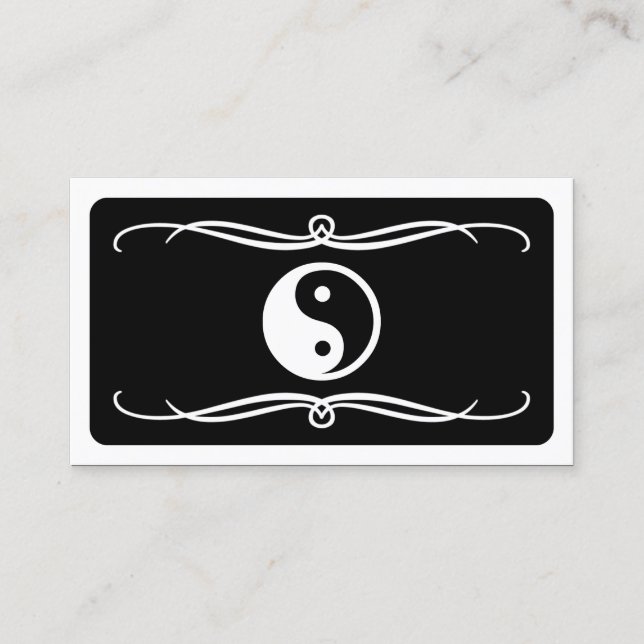 mod yin yang (colour customisable) business card (Front)