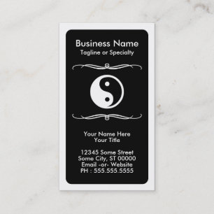 mod yin yang (colour customisable) business card