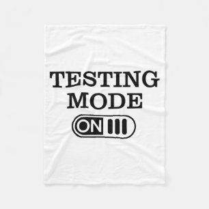 Mode On Test Day Teacher Testing Day Men Women Kid Fleece Blanket