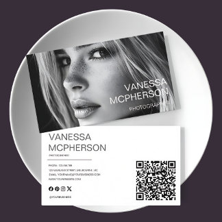 Modeern Simple Minimalist Professonal Photo Business Card