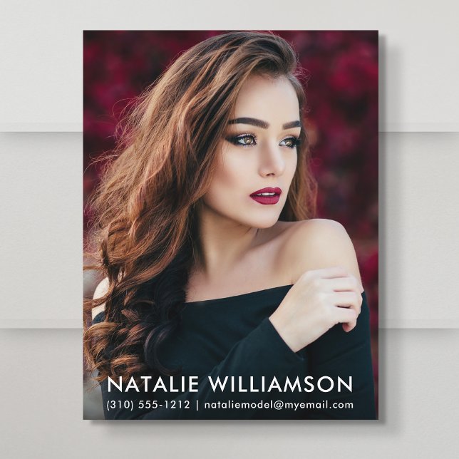 Model Actor 1 Photo Comp Card Postcard (Creator Uploaded)