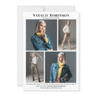 Model Actor 5 Photo Portfolio Comp Card Template