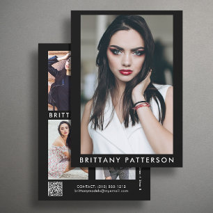 Model Actor 5x7 Comp SED Card QR 5 Photo 2 Sided