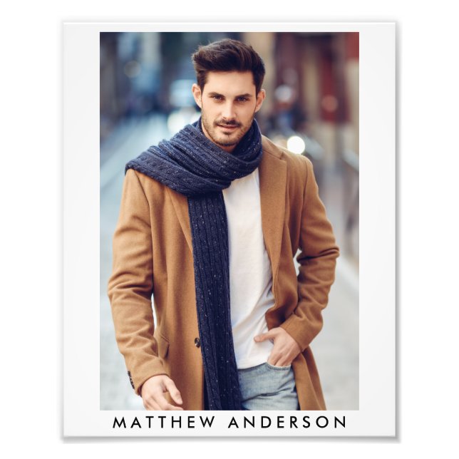 Model Actor 8 x 10 Photo Portfolio Print W (Front)