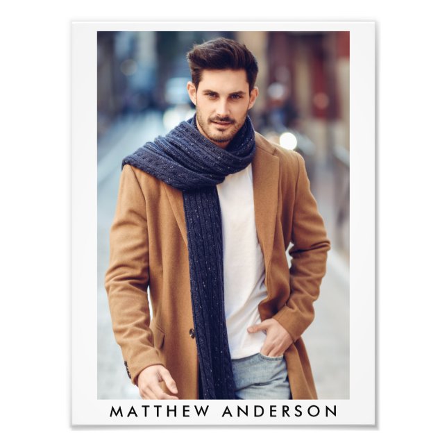 Model Actor 9 x 12 Photo Portfolio Print W (Front)