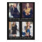 Model Actor Comp Card Blk W- 4 Photo Back