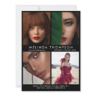 Model Actor Modelling Comp Card 5 Photo Black