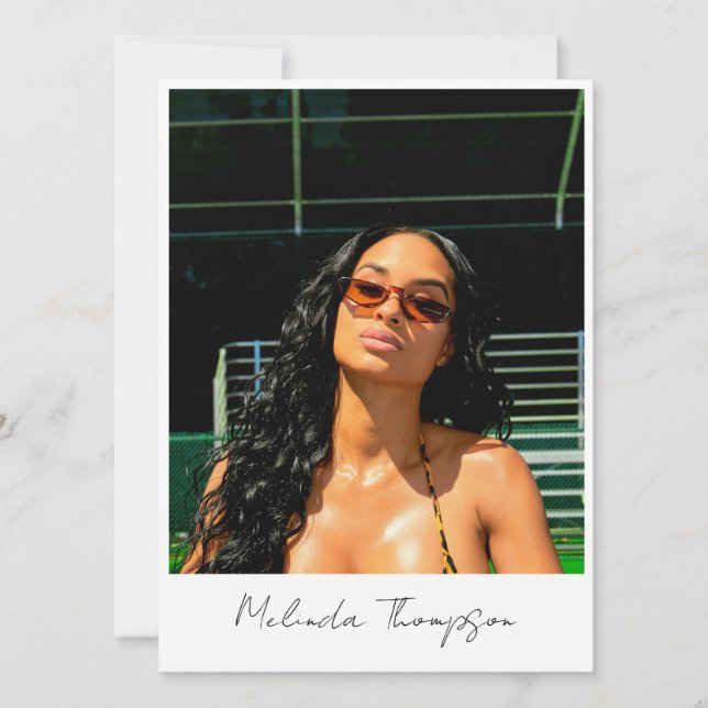 Model Actor Modelling Comp Card 5 Photo Influencer (Front)