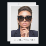 Model Actor Modelling Comp Card 5 Photo White<br><div class="desc">A customised modern modelling comp card with 5 photo and your text. Customise the text,  model actor photos and make it your own.</div>