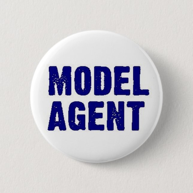 Model Agent 6 Cm Round Badge (Front)