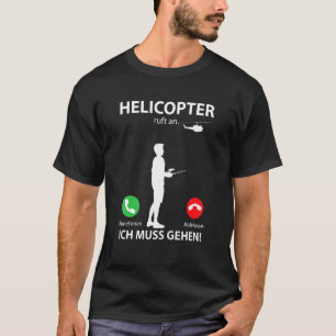 Model Aviator Sport Helicopter Call Helicopter Pil T-Shirt