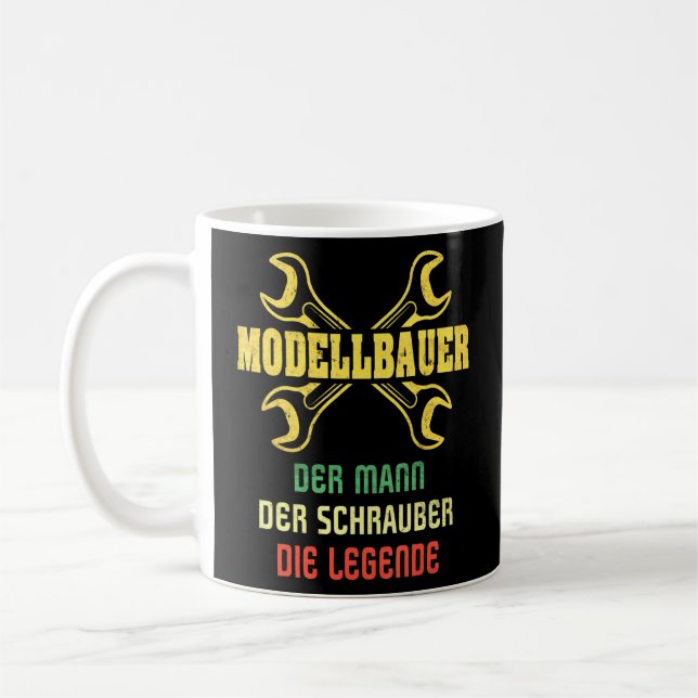 Model Builder Sayings Model Car Men's Scale Model  Coffee Mug (Left)
