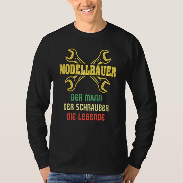 Model Builder Sayings Model Car Men's Scale Model  T-Shirt (Front)