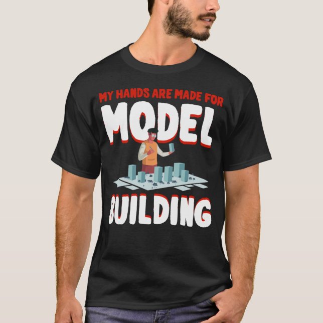 Model Building Cars Train Builder Kit Rocket Airpl T-Shirt (Front)