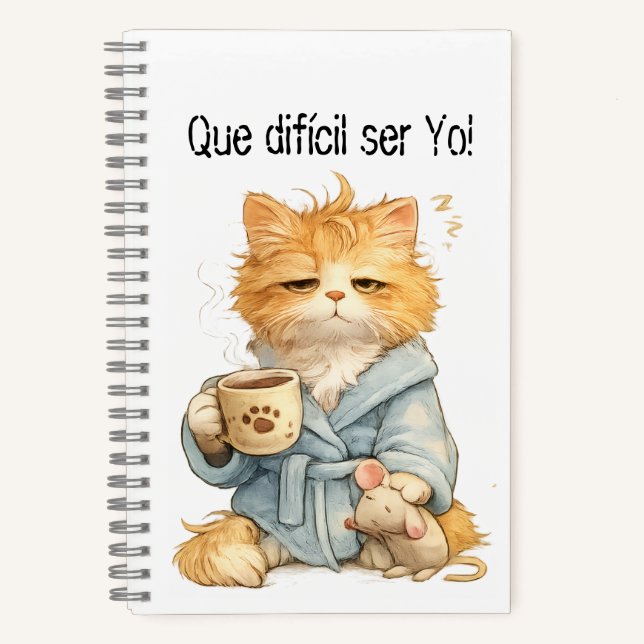 model cat notebook (Front)
