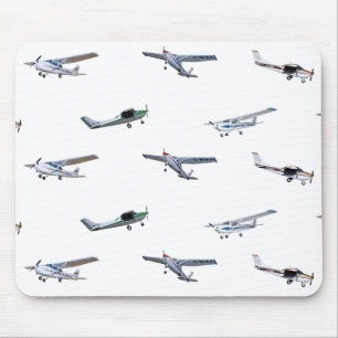 Model Cessna Aircraft in Flight Mouse Pad