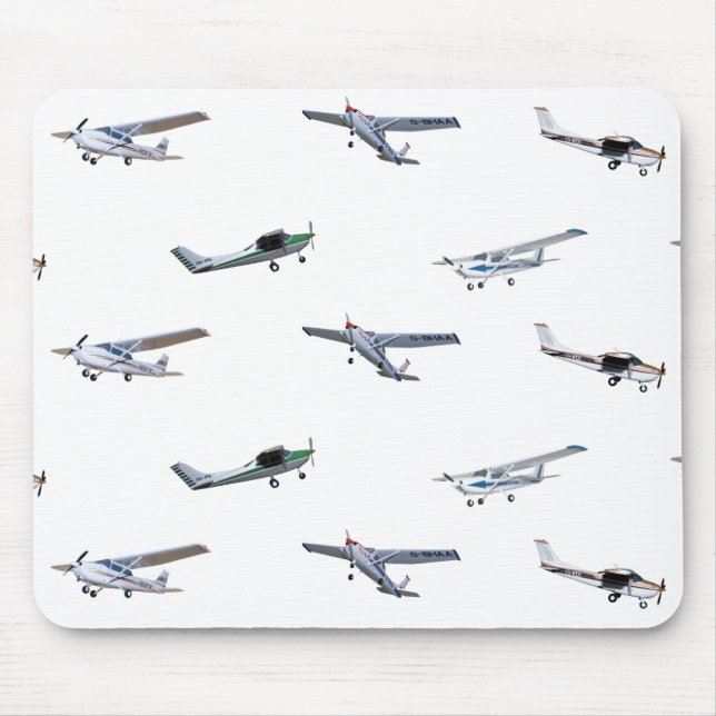 Model Cessna Aircraft in Flight Mouse Pad (Front)