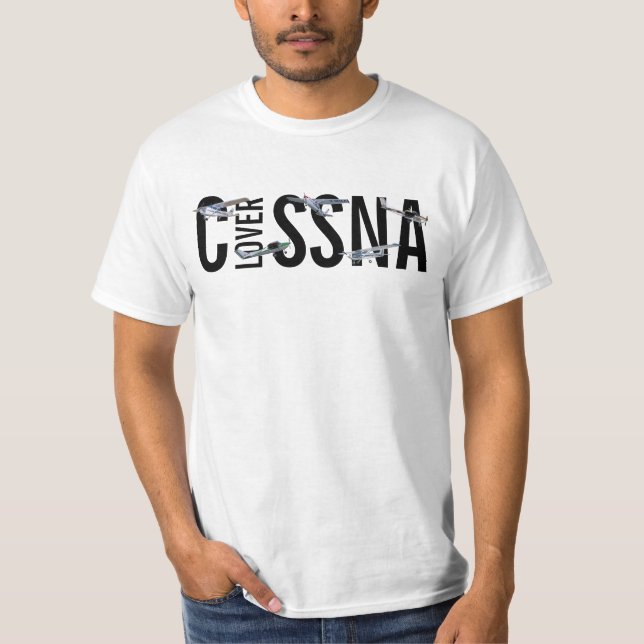 Model Cessna Aircraft in Flight T-Shirt (Front)