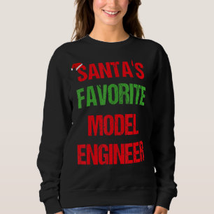 Model Engineer Funny Pajama Christmas Sweatshirt