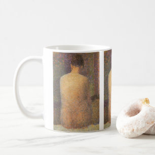 Model From Behind by Georges Seurat, Vintage Art Coffee Mug