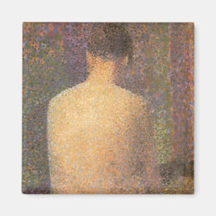Model From Behind by Georges Seurat, Vintage Art Magnet