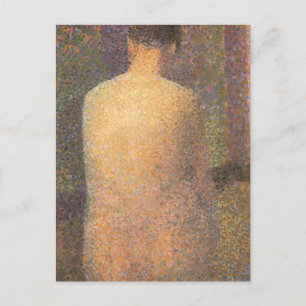 Model From Behind by Georges Seurat, Vintage Art Postcard