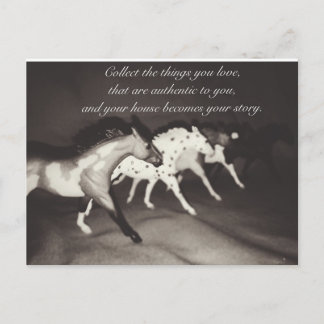 Model Horse Lovers Collect the Things you Love Postcard