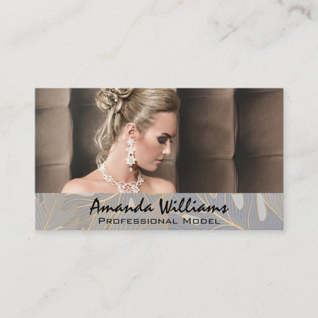 Model in Jewellery  Business Card (Front)