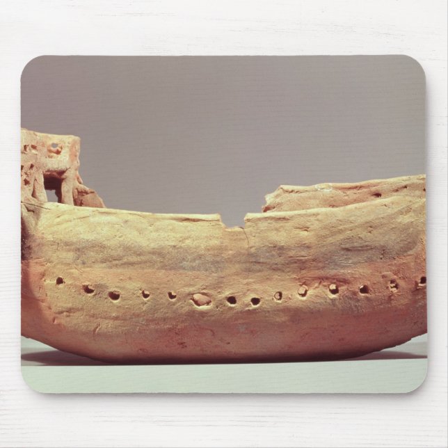 Model of a boat with a high poop deck mouse pad (Front)