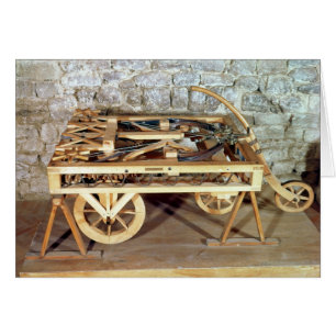 Model of a car driven by springs