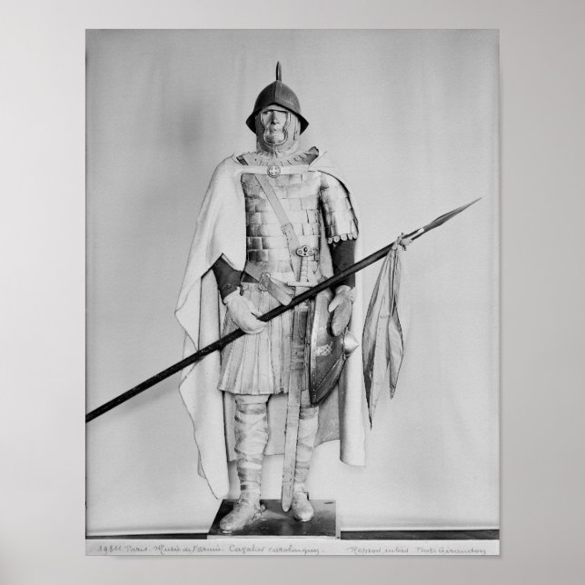 Model of a Carolingian cavalryman Poster (Front)
