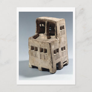 Model of a house (limestone) postcard