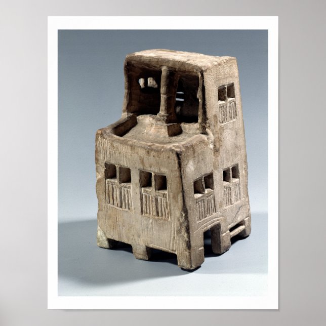 Model of a house (limestone) poster (Front)