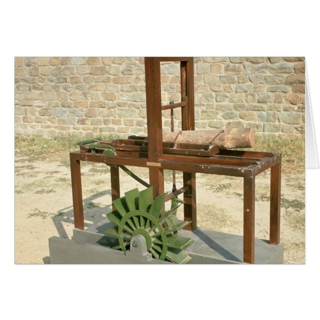 Model of a hydraulic saw (Front Horizontal)