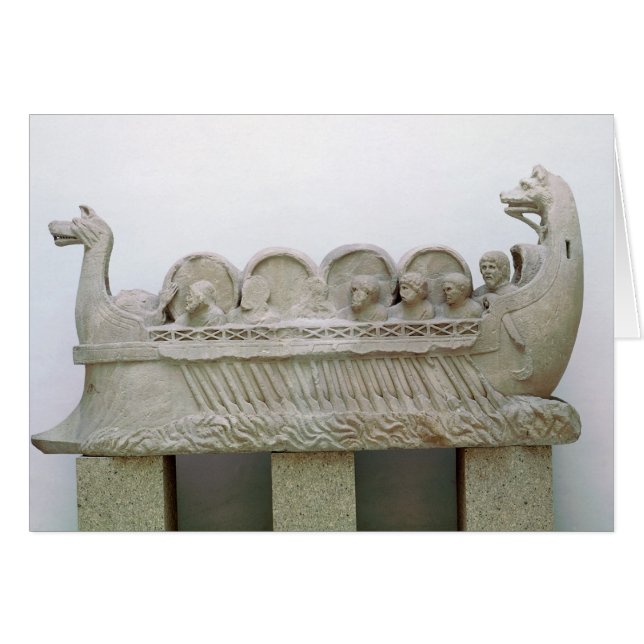 Model of a ship transporting wine on the (Front Horizontal)