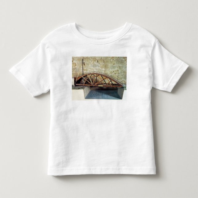 Model of a swing bridge toddler T-Shirt (Front)