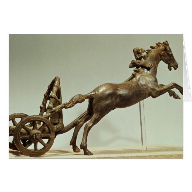 Model of a two horse chariot (Front Horizontal)