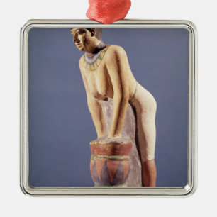 Model of a woman making beer, Old Kingdom Metal Ornament