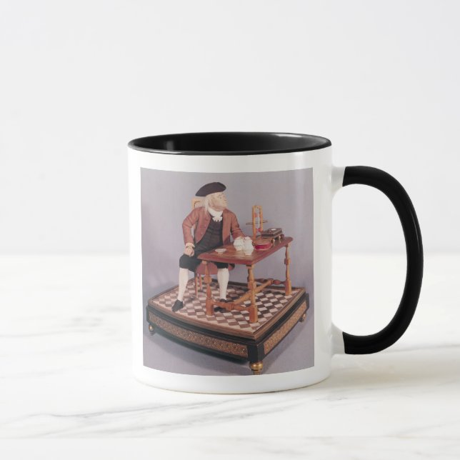 Model of Benjamin Franklin  at his table Mug (Right)