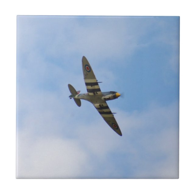 Model of Spitfire MK IX MK923 Ceramic Tile (Front)
