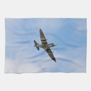 Model of Spitfire MK IX MK923 Tea Towel