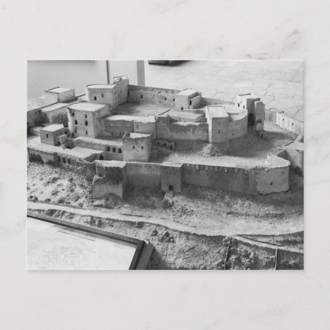 Model of The Krak des Chevaliers, model Postcard (Front)