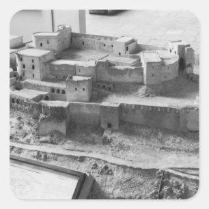 Model of The Krak des Chevaliers, model Square Sticker