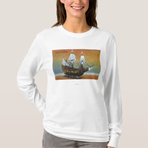 Model of the Mayflower in Pilgrim Hall View T-Shirt