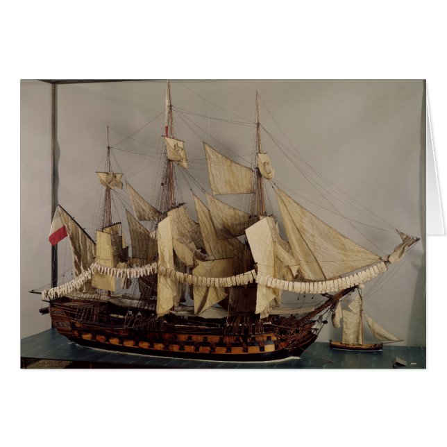 Model of the ship 'L'Achille' (Front Horizontal)