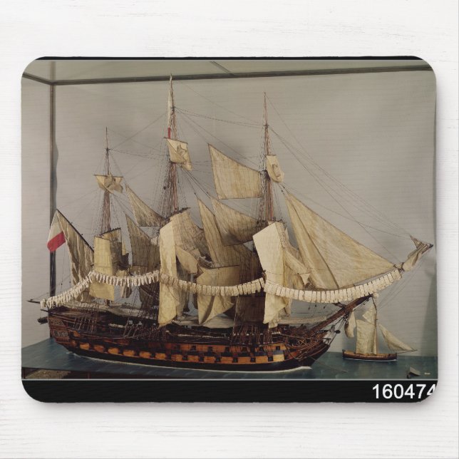 Model of the ship 'L'Achille' Mouse Pad (Front)
