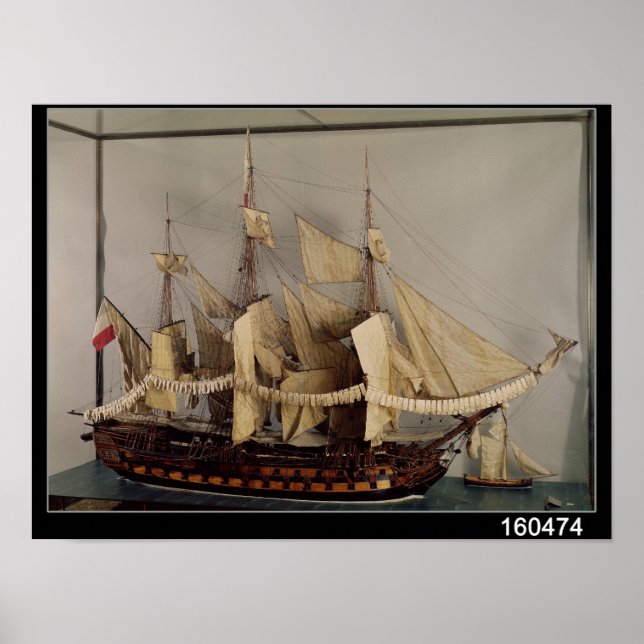 Model of the ship 'L'Achille' Poster (Front)