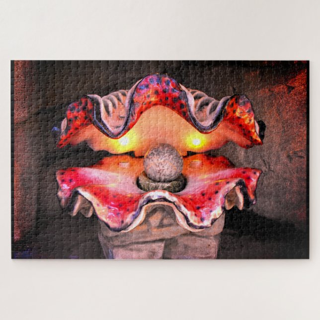 Model pearl in a shell jigsaw puzzle (Horizontal)